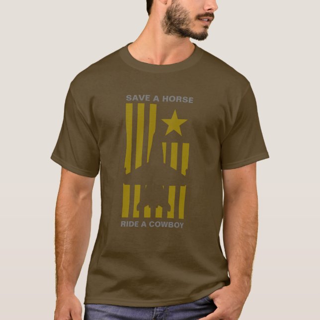 Camiseta Salven A Un Caballo De Vaquero (Anverso)