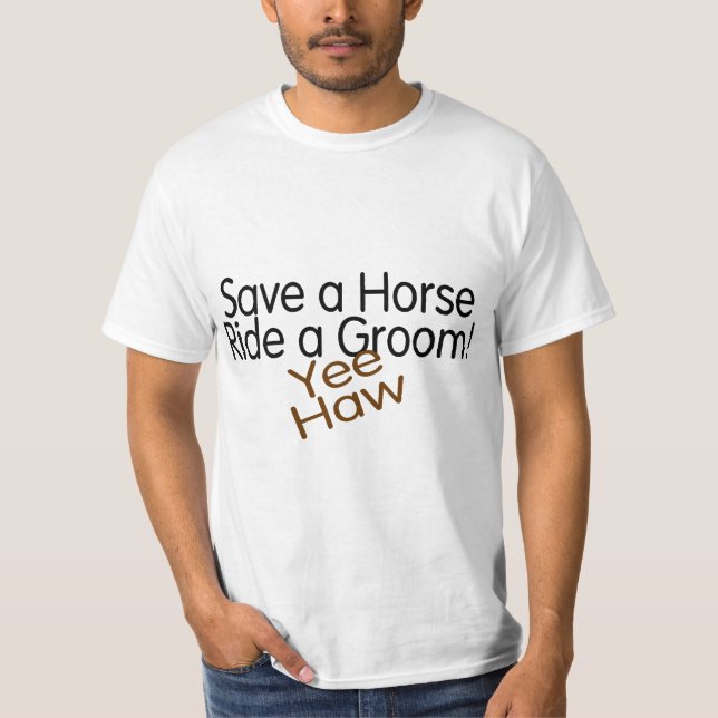 Camiseta Salven A Un Caballo En Un Groom (Anverso)