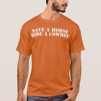 Camiseta Salven a un caballo montado en un vaquero gracioso