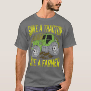 Camiseta Salven A Un Camino De Tractores A Un Agricultor
