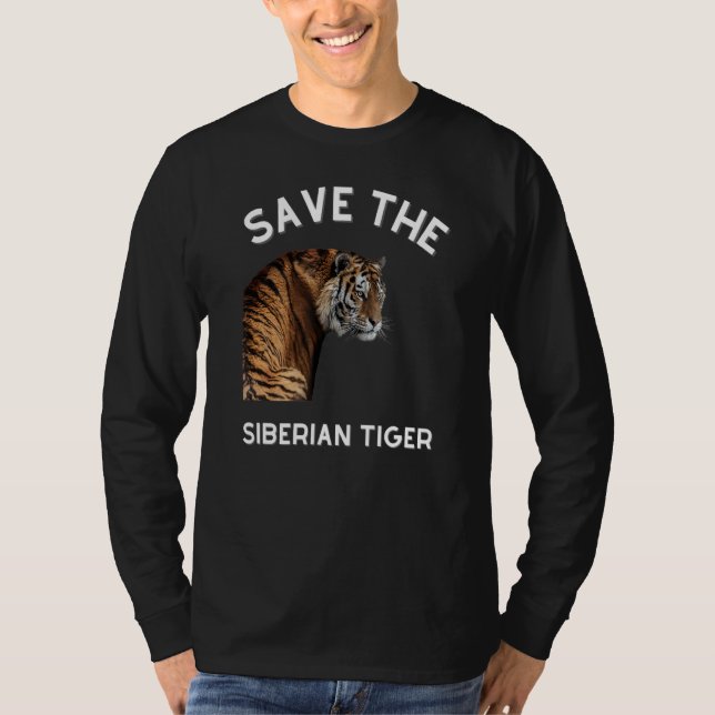Camiseta Salven al Safari Tigre Siberiano Hombres Mujeres N (Anverso)