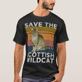 Camiseta Salven al Wildcat escocés, amante escocés del Wild