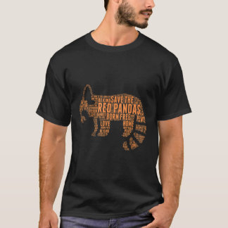 Camiseta Salven El Amor De Los Pandas Rojos Extintivo En Pe