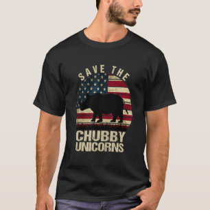 Camiseta Salven El Anim De Rinocerontes De La Vintage De Ch