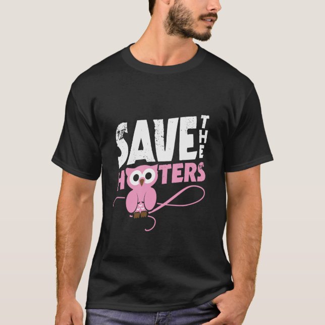 Camiseta Salven el cáncer de mama de los hooters (Anverso)