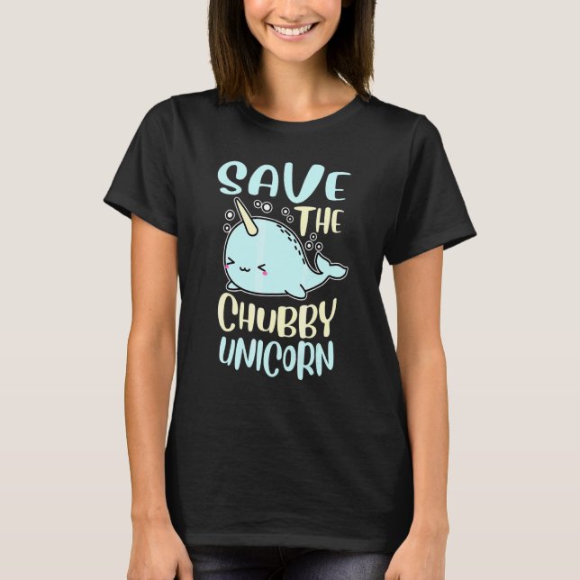 Camiseta Salven El Chubby Unicorn Narwhal (Anverso)