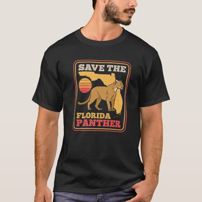 Camiseta Salven el Cougar de la vida silvestre Florida Pant (Anverso)