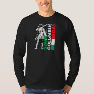 Camiseta Salven el Día de Colón Orgullo italiano Raglan
