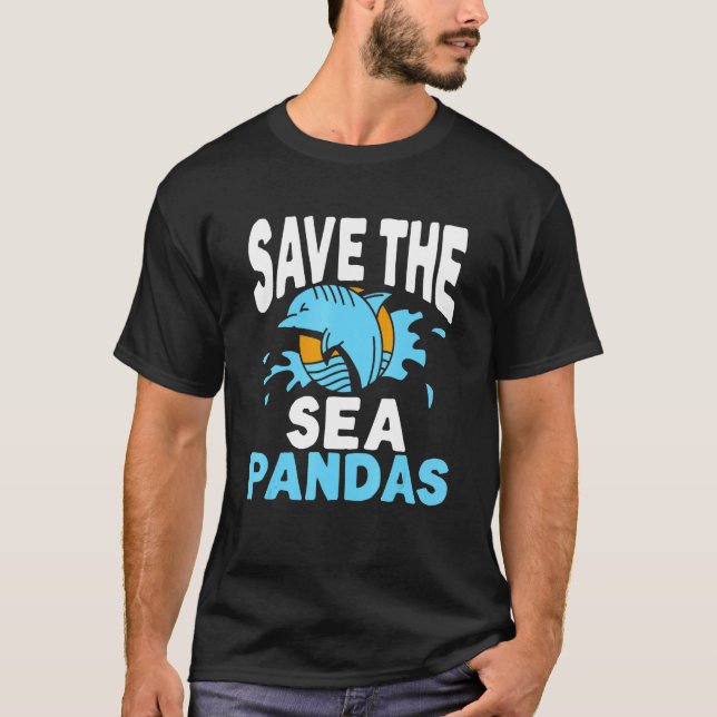 Camiseta Salven El Mar Pandas Orca Biólogo Marino Ballena W (Anverso)