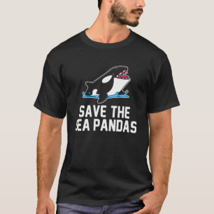 Camiseta Salven el mar Pandas Orca Mammal Whale Sea Pullove