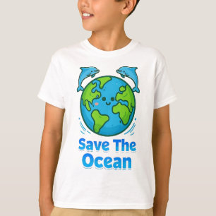 Camiseta Salven el océano, salven la Tierra y la Tierra de