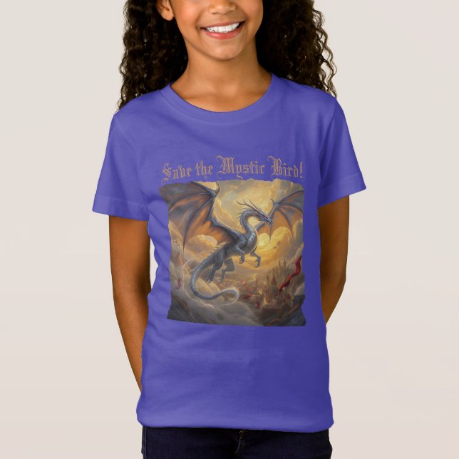 Camiseta "Salven el pájaro místico" (Anverso)
