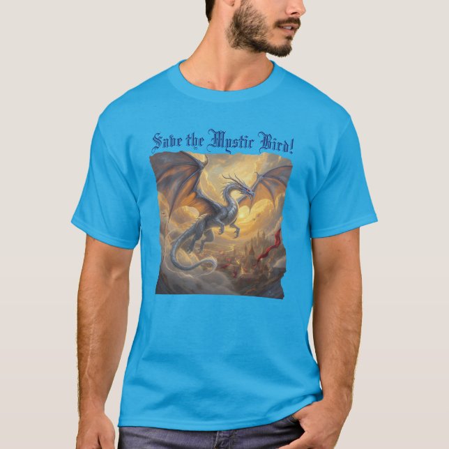 Camiseta "Salven el pájaro místico" (Anverso)