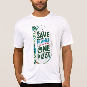 Camiseta Salven el planeta, es el único con pizza