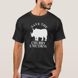 Camiseta Salven el rinoceronte de rinocerontes de Unicornio