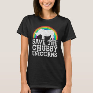 Camiseta Salven el rinoceronte del arcoiris de Unicornios