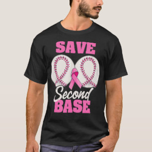Camiseta Salven el segundo cáncer de mama básico de béisbol