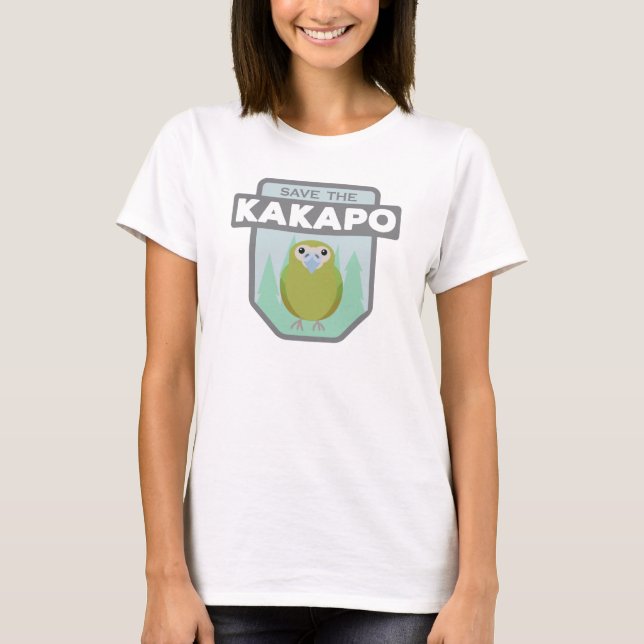 Camiseta Salven el tanque femenino Kakapo arriba (Anverso)