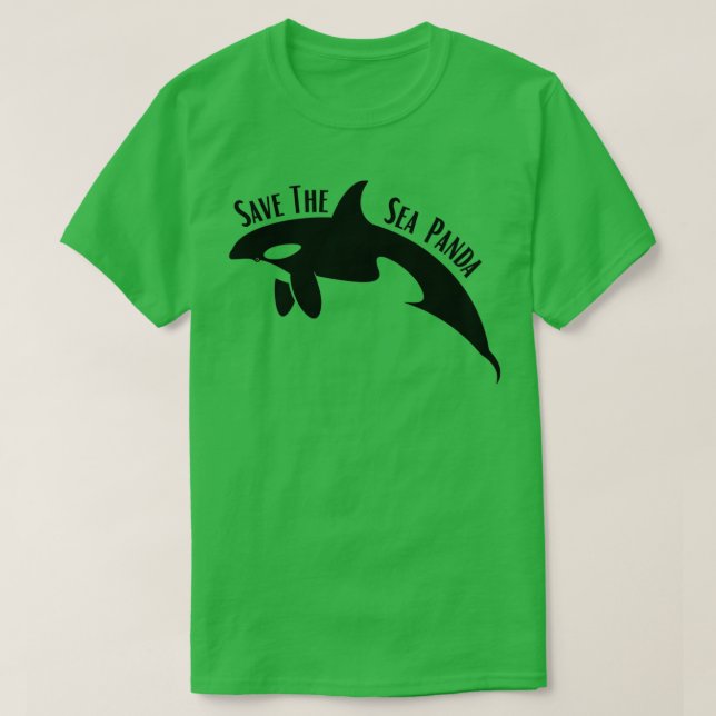 Camiseta Salven la ballena de mar Panda Orca (Diseño del anverso)