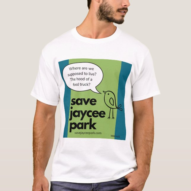 Camiseta Salven la capucha del parque Jaycee de un camión d (Anverso)