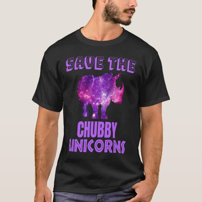 Camiseta Salven la cosecha de galaxia de rinocerontes gordo (Anverso)
