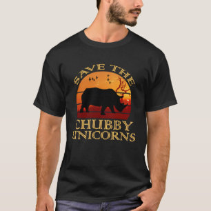 Camiseta Salven la diversión de los animales del rinoceront