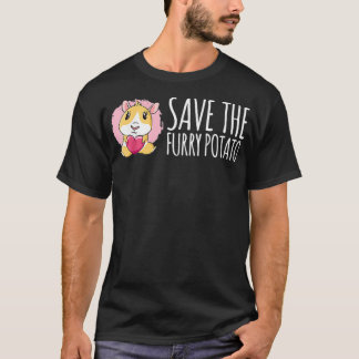 Camiseta Salven la furia de la papa guineana amante de los 