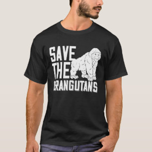 Camiseta Salven la isla de los monos Orangutans