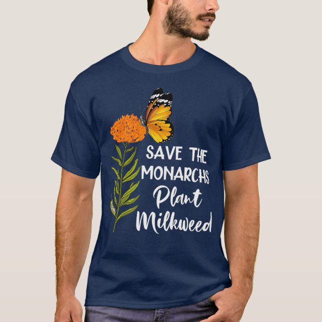 Camiseta Salven La Planta De Los Monarcas Mariposa De Milkw (Anverso)