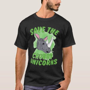 Camiseta Salven la plataforma de animales de rinocerontes d