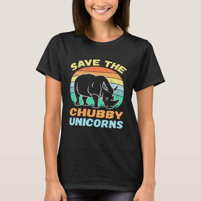 Camiseta Salven la plataforma de animales de rinocerontes d (Anverso)