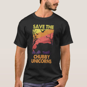 Camiseta Salven la plataforma de animales de rinocerontes d