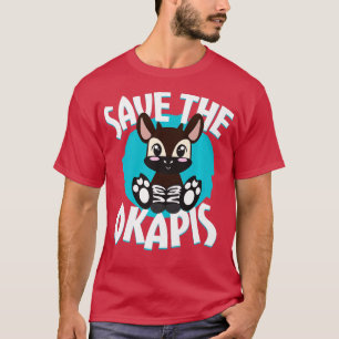 Camiseta Salven La Prima De Animales En Peligro De Okapis