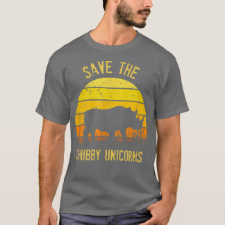 Camiseta Salven La Puesta De Sol De Rinocerontes De Chubby