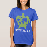 Salven la silueta de la tortuga planetaria