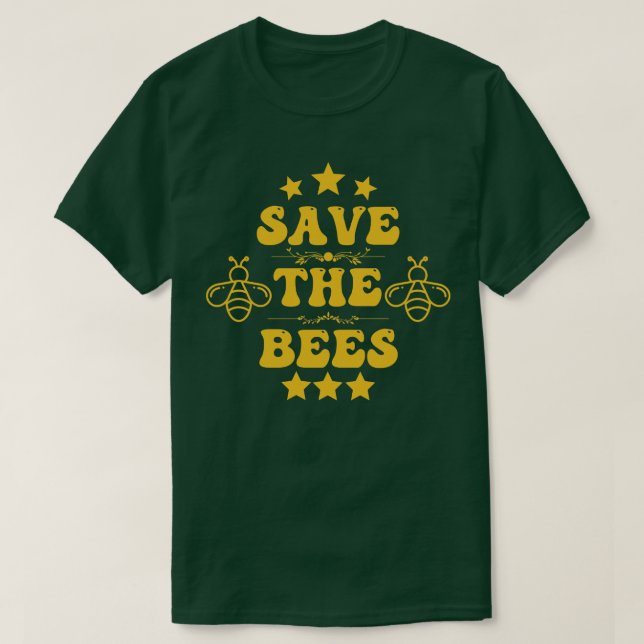 Camiseta Salven las abejas 12 (Diseño del anverso)