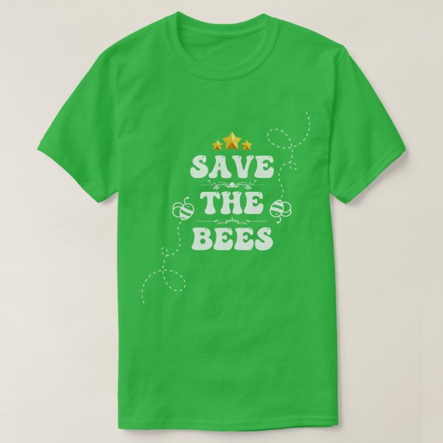 Camiseta Salven las abejas 6 (Diseño del anverso)