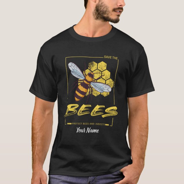 Camiseta Salven las abejas para apicultores y piratas (Anverso)