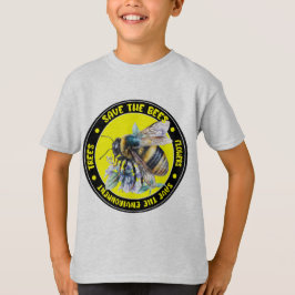 Camiseta Salven las flores de los abejas y el medio ambient