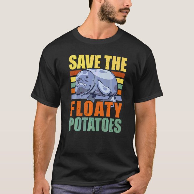 Camiseta Salven Las Patatas Flotantes Chubby Mermaid Manate (Anverso)