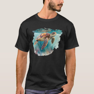 Camiseta Salven Las Tortugas Acuarela Mar Turtle Ocean Ani