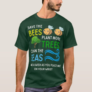 Camiseta Salven Los Árboles De Abejas Y Los MaresCambio Cli