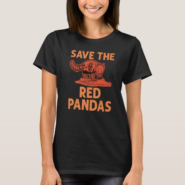 Camiseta Salven Los Pandas Rojos Panda 1 (Anverso)
