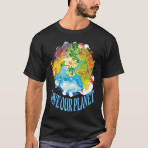 Camiseta Salven nuestro planeta océano animal