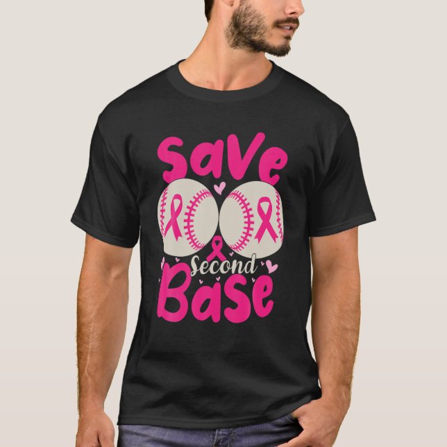 Camiseta Salven Segundo Cáncer De Béisbol Gracioso (Anverso)