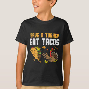 Camiseta Salven Turquía come tacos Día de Acción de Gracias
