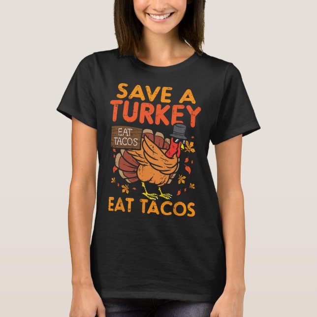 Camiseta Salven Turquía come tacos Diversión Mexicana Acció (Anverso)