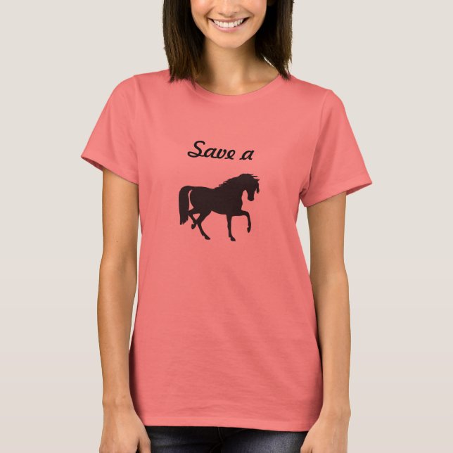 Camiseta Salven un caballo... (Anverso)