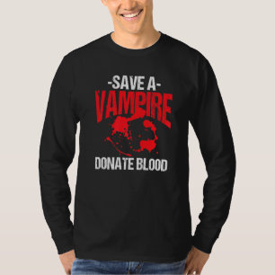 Camiseta Salven Un Vampiro Y Donan Vestuario De Halloween D