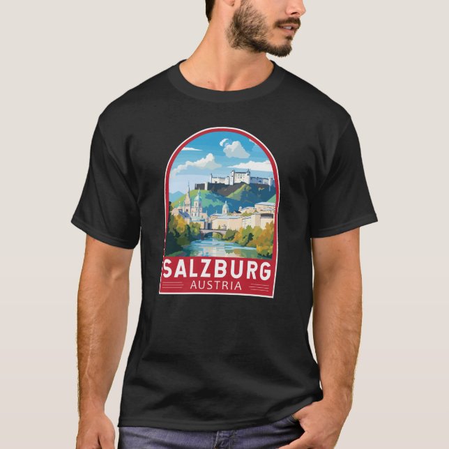 Camiseta Salzburgo Austria Viaje de arte (Anverso)